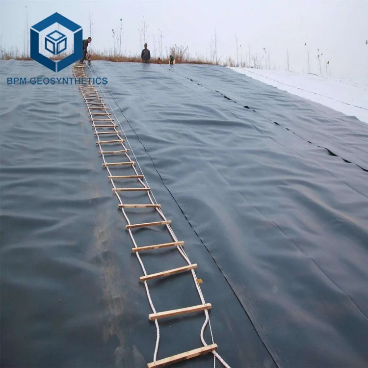 Geo membrane HDPE Dam Liner 1.5mm for Dam Pond Project in Zimbabwe