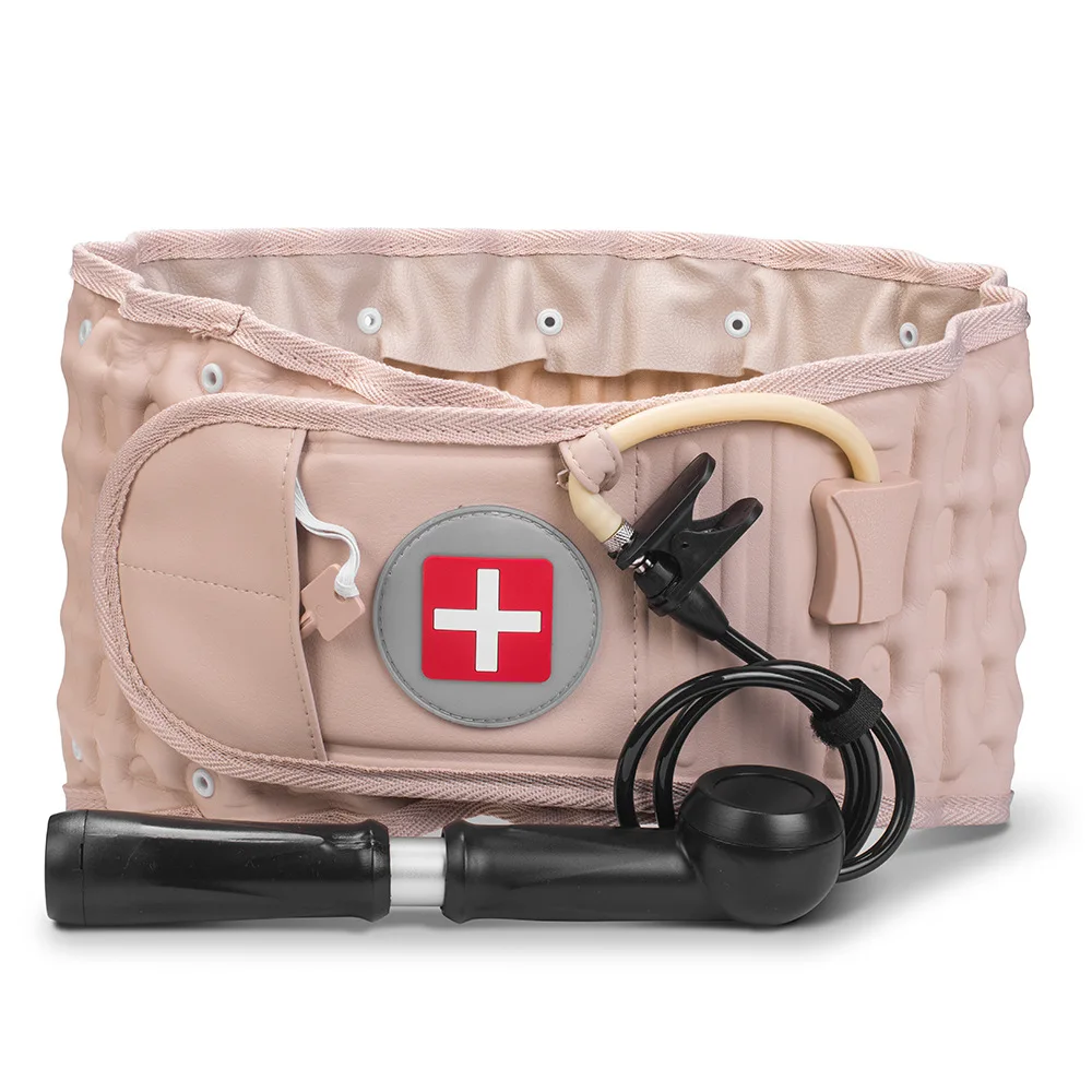 Factory Decompression Back Belt Inflatable Lower Back Brace for Low Back Pain Relief Lumbar Traction Device with Hand Pump