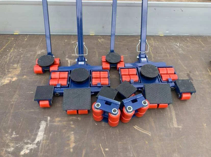 Heavy duty 360 degree rotate  moving skate roller Transport Cargo Trolley/Load Moving Skate