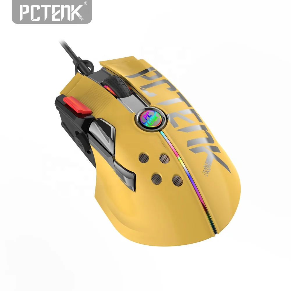 Горячая Распродажа профессиональная программируемая светодиодная Rgb оптическая игровая проводная мышь OEM