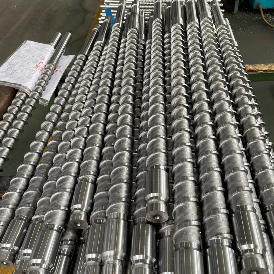 Single Bimetallic Screw Barrel for Extrusion Blown Machines