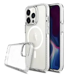 Beelan GRS certified Clear Transparent Magnetic Case for iPhone 14 pro max Shockproof impact  for iPhone 14  13 12 magsafes case