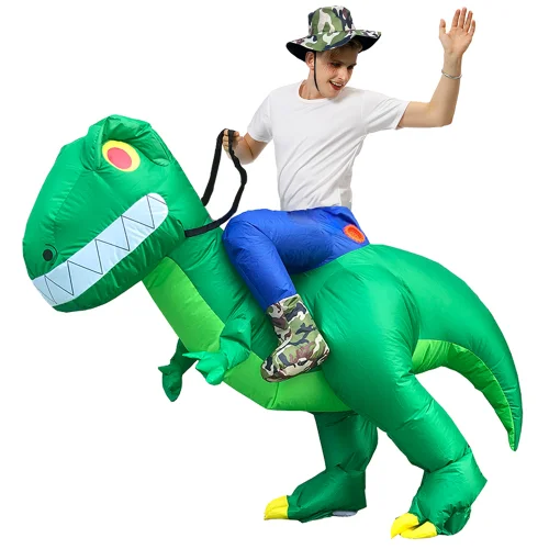 Hot Sale High Quality Dinosaur Costume Inflatable Funny Halloween Mascot Dinosaur Animals Costume Inflatable