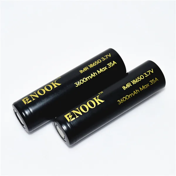 Enook 18650 3600mAh MAX 35A 3.7v li ion battery for flashlight batteries battery