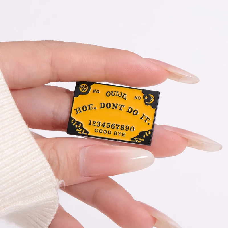 Vintage Ouija Board Brooch Halloween Magic Gothic Backpack Badge Costume Accessories Gift Jewelry