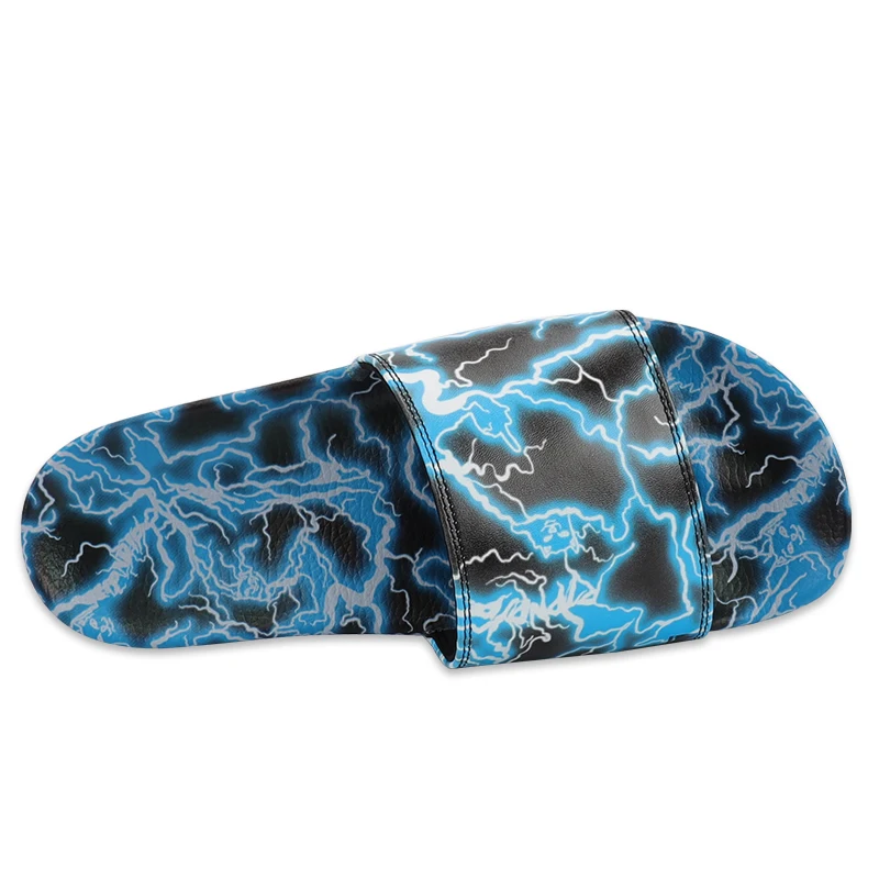 Xsheng Oem Wholesale Sublimation Slipper Custom Slippers Pu Designer Rubber Palms Slippers  For Men Free Shipping