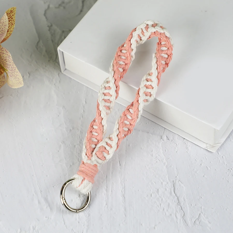 Handmade DIY Keychains Macrame Kit With Tutorial For Beginner Boho Chain Custom Lanyard Factory Price Manufacturer Supplier