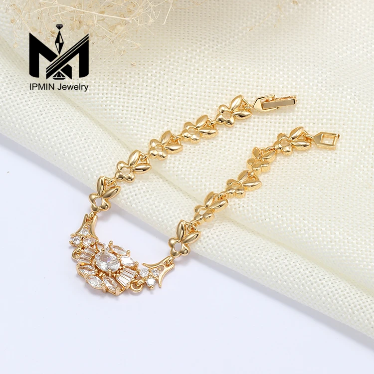 18K Gold Plated Bracelets Laminated Gold Bangles Fashion Women Jewelry