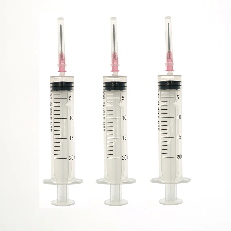 High Quality Puncture Instrument 20ml Syringe Medical Disposable Syringe With Needle