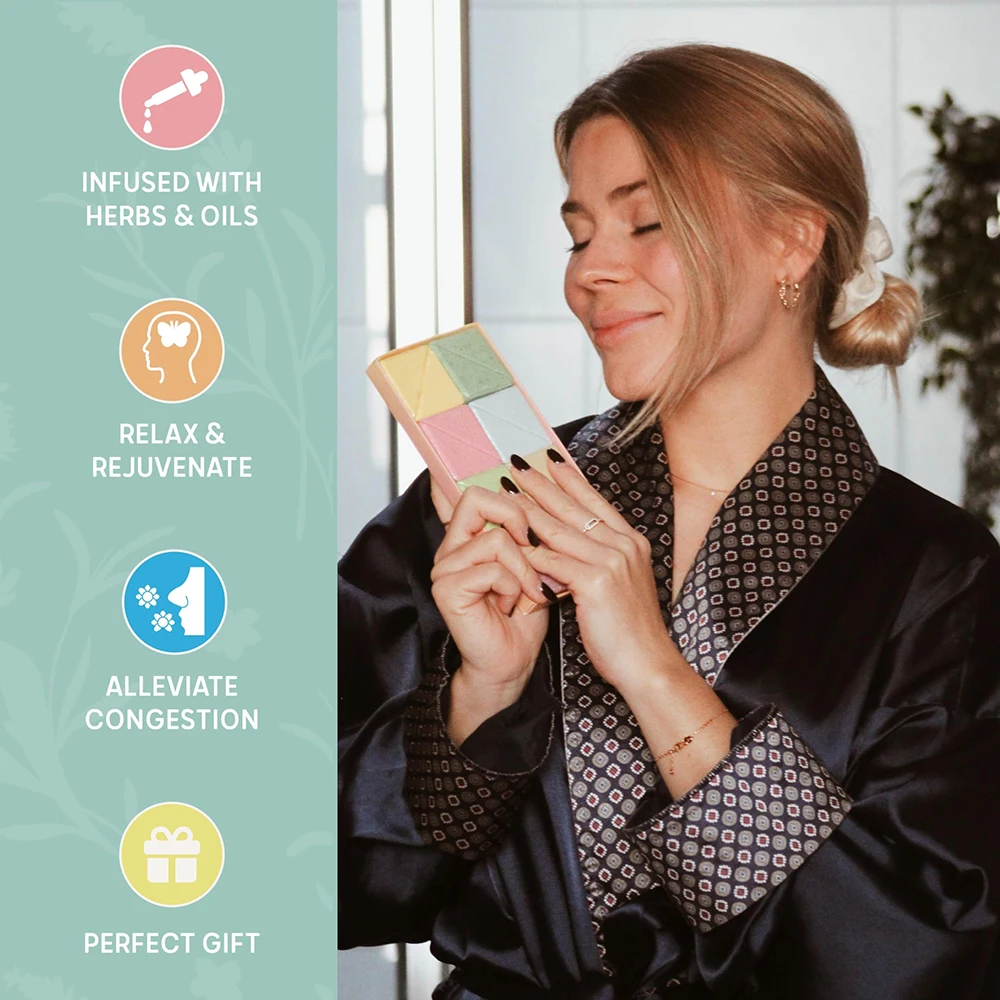 8pcs Calming Essence Heavenly Fragrances Perfect Gift Luxury Aromatherapy Relaxing Shower Steamers