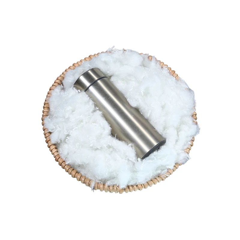 Дешевый химический чистый белый очень глянцевый гладкий Полиэфирное штапельное волокно