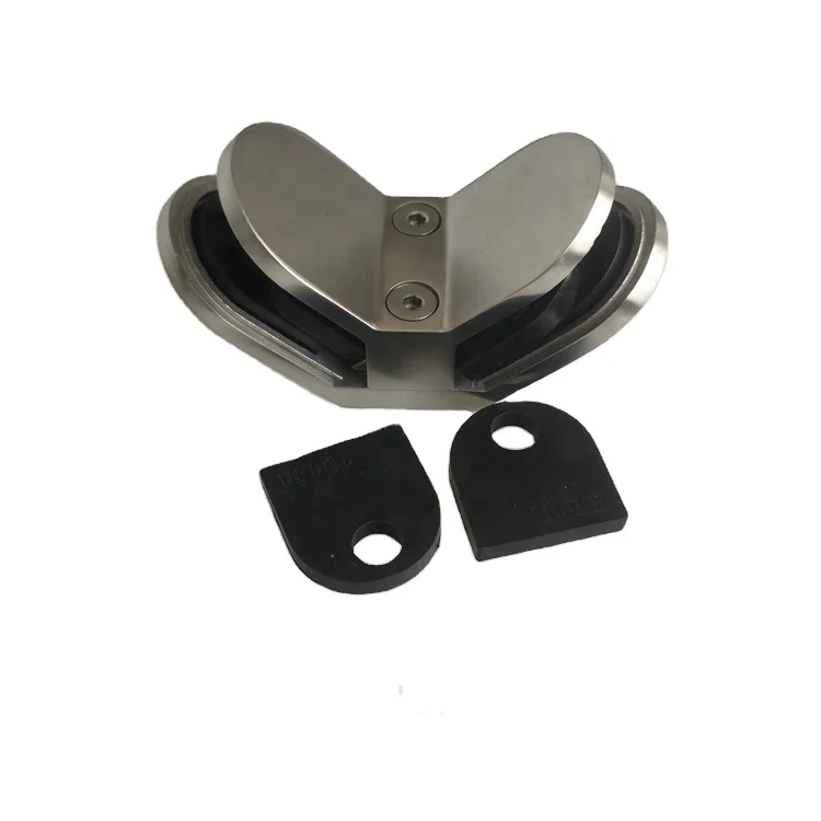 Stainless steel 316 glass to glass corner clamp for shower wall and pool fencing connection