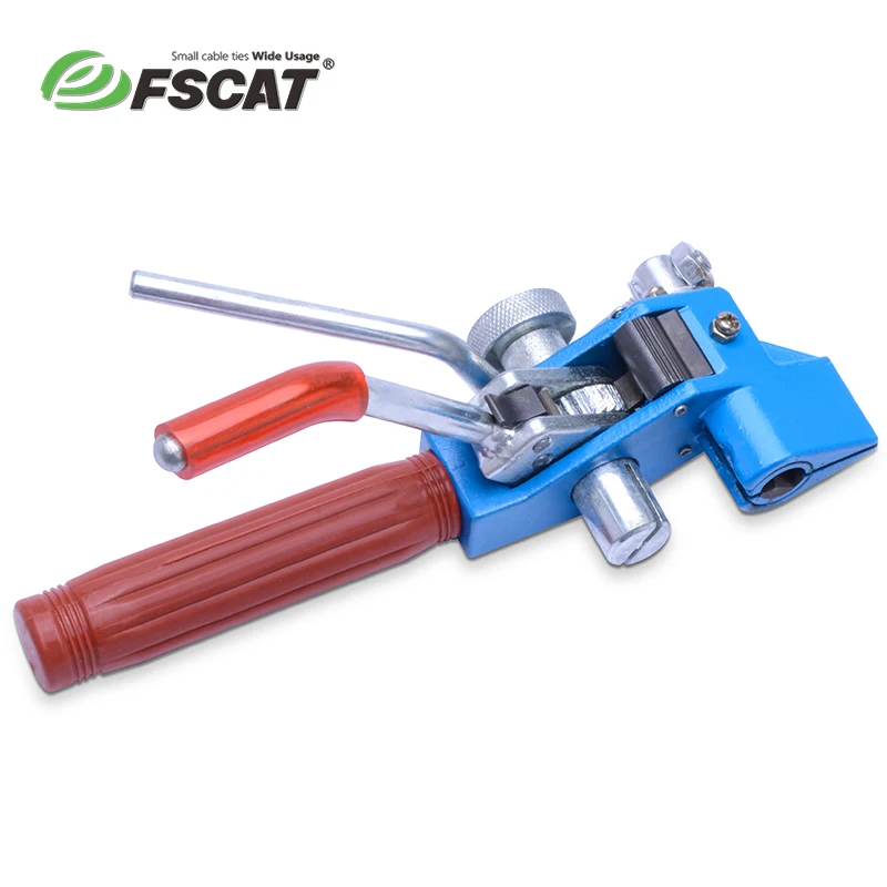 FSCAT Stainless steel cable tie bunching Tool tensioner TQ-200B manual cable tie tool 4.6MM-12.0MM