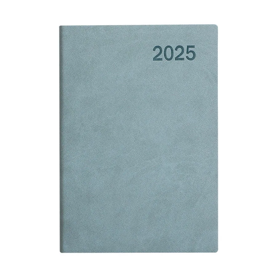 Custom School Notebook Printing Agenda Diary Planner Notebooks Colorful PU Leather Cover 2025 Year Palnner