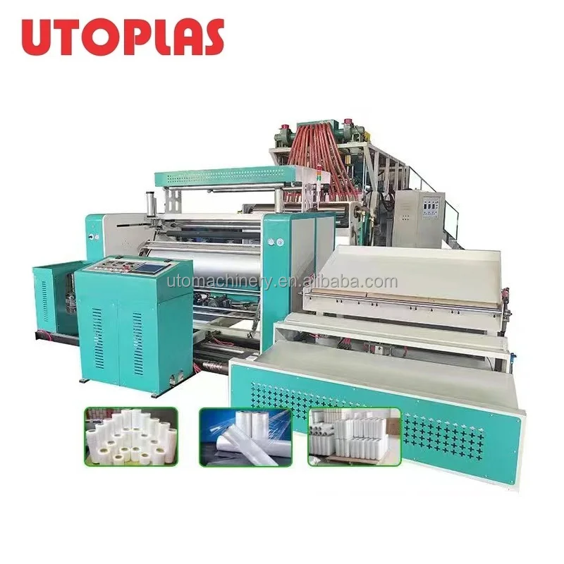 UTOPLAS LLDPE CPE TPE Cast embossed Stretching Film making machine