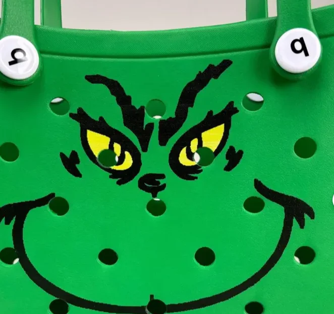 Hot sale Christmas sack Christmas shopping bag EVA tote Halloween Grinch Gift bag decorations creative gift bags
