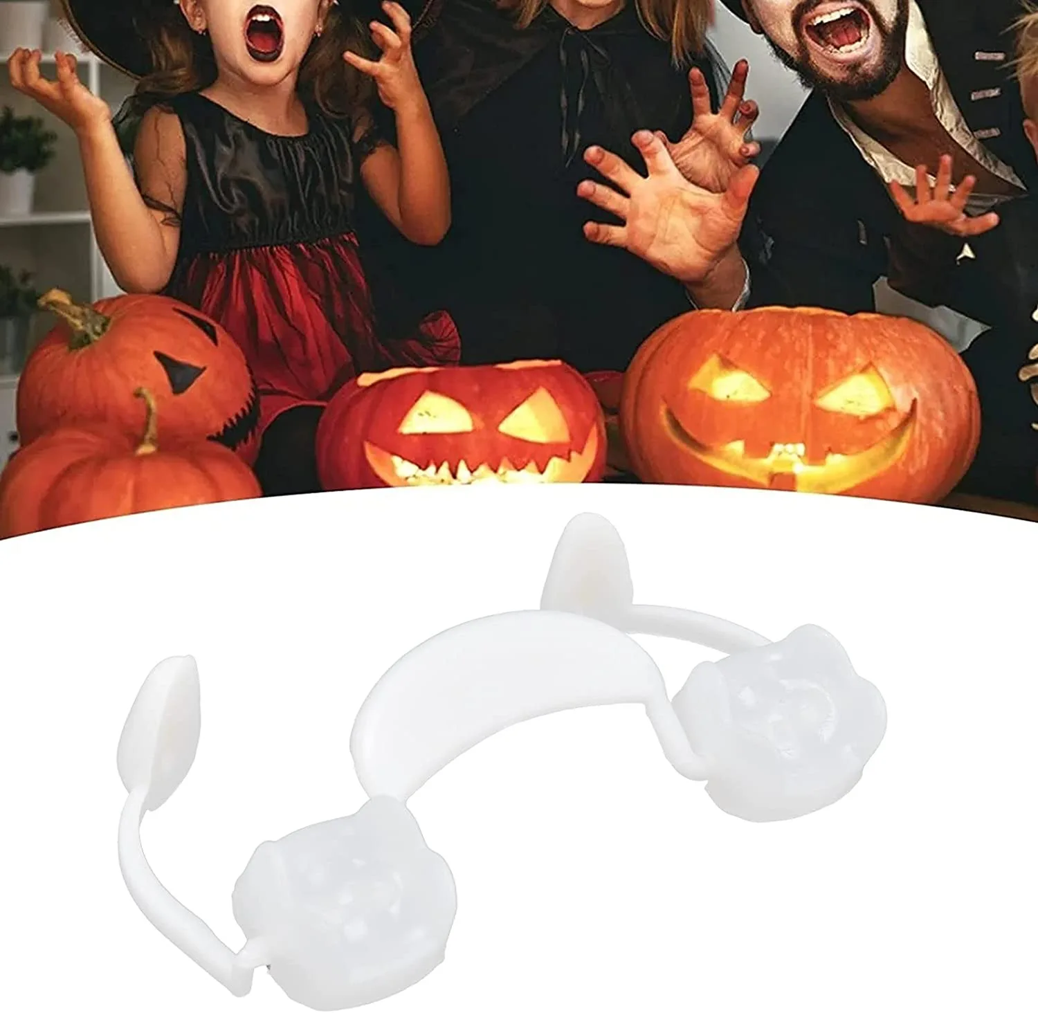 Horror Adult Fakes Teeth Reusable Halloween Scary Cosplay Party Accessories Props Dentures Vampire Fangs
