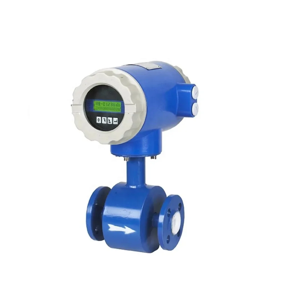 4-20ma output electromagnetic chemical flow meter digital magnetic water flow meter