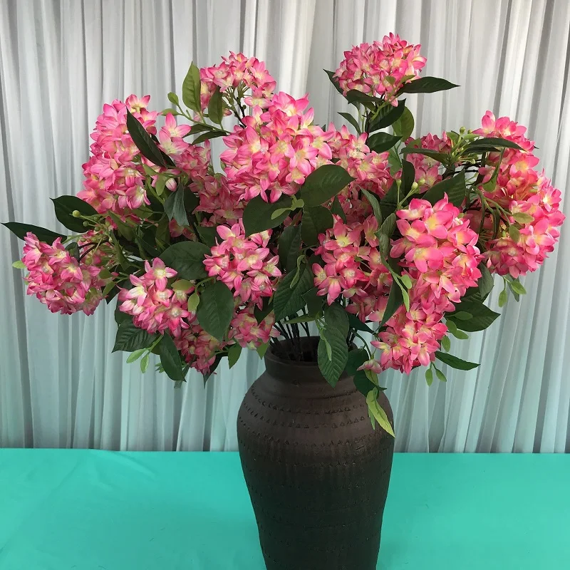 Wedding Flowers Silk Artificial Purple Lilac Flowers Latex Single Stem 78cm Long Artificial Lilac Flowers