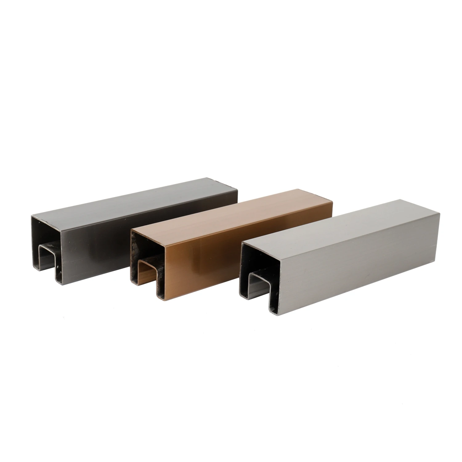 Balustrades Stainless Steel 304 316 Duplex 2205 Square Slot Cap Rails Tube Fitting Glass Balustrade