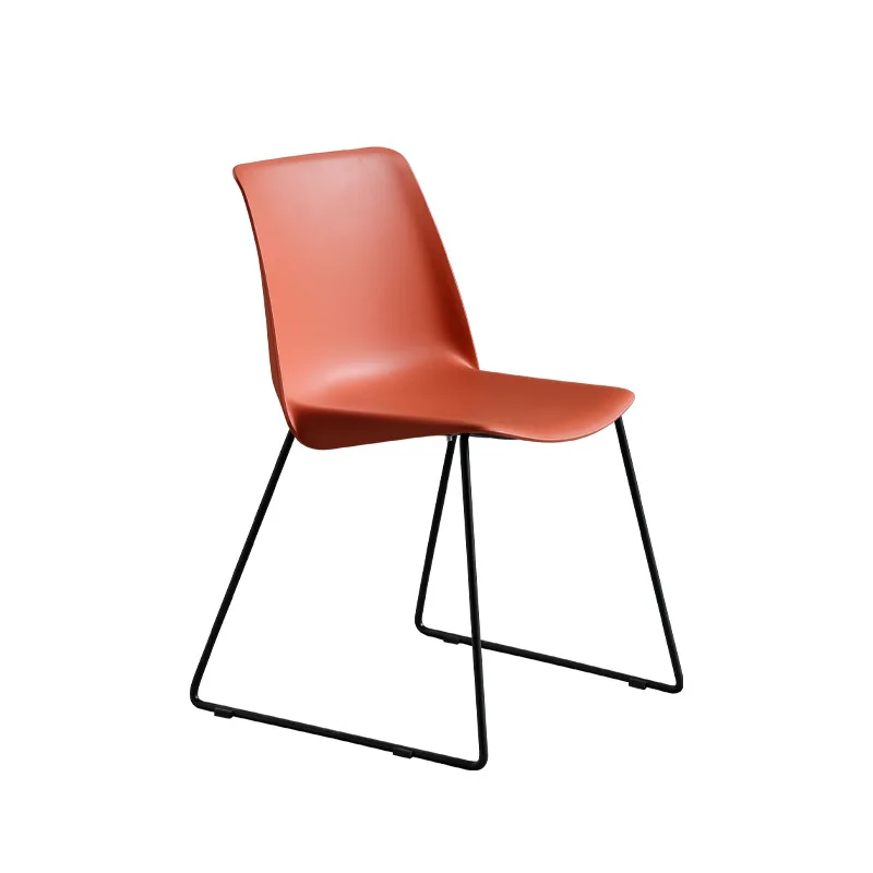 Home Leisure Black PP Seat Metal Legs Chairs Fashion Style Modern Royal Chairs For Modern Living Room Furniture