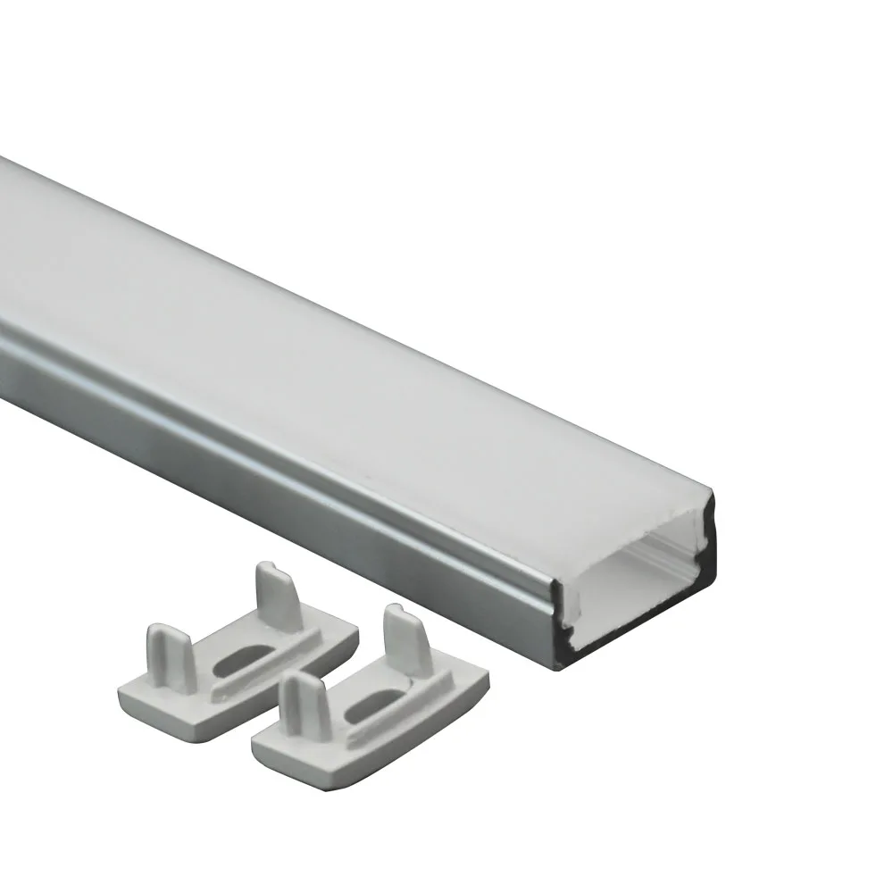 17x8mm Hot sale wall mounted square shape silver white or black color led strip light aluminum profile