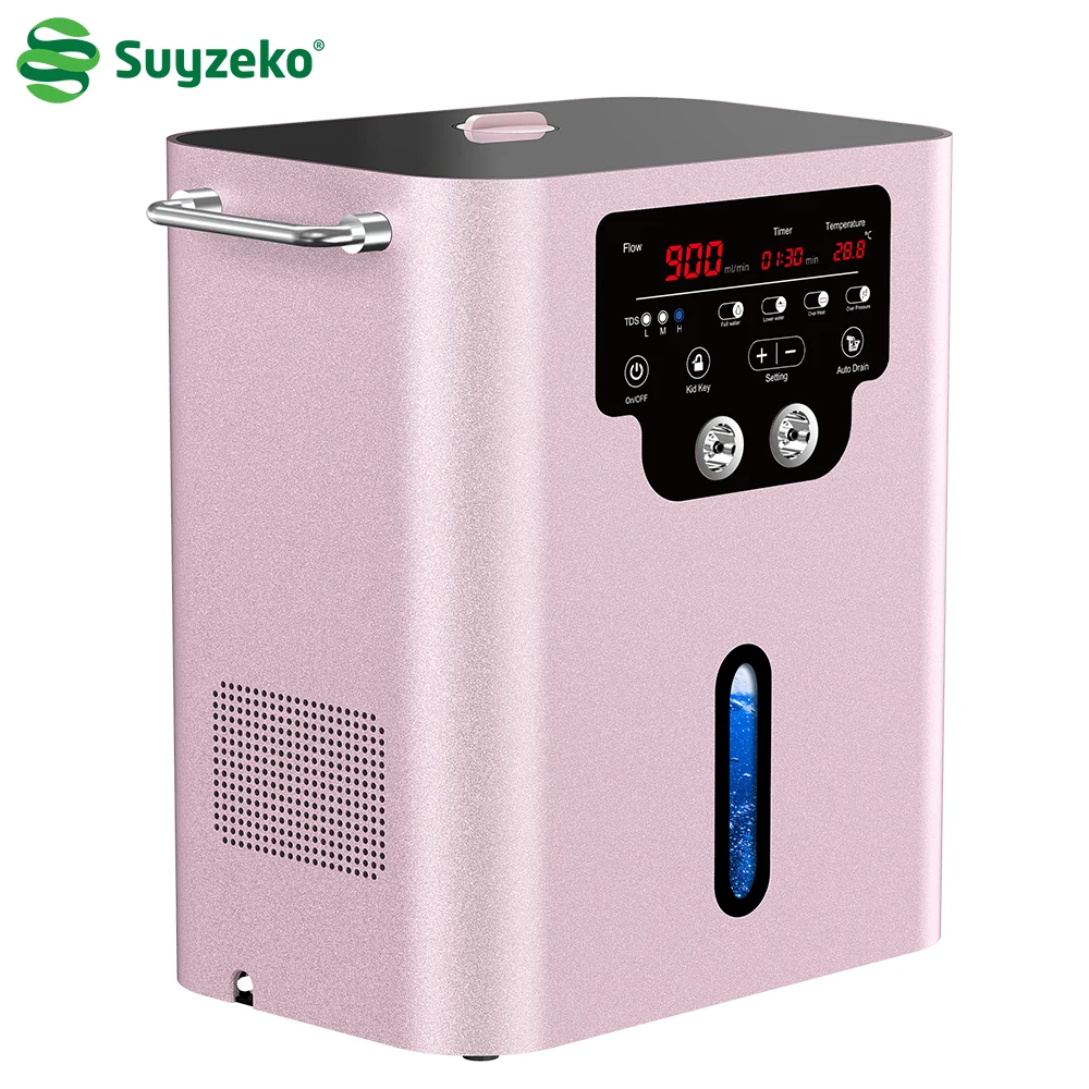 Suyzeko 900ml PEM Water Electrolyzer Hydrogen Gas Inhaler H2 Nasal Breath Therapy Machine