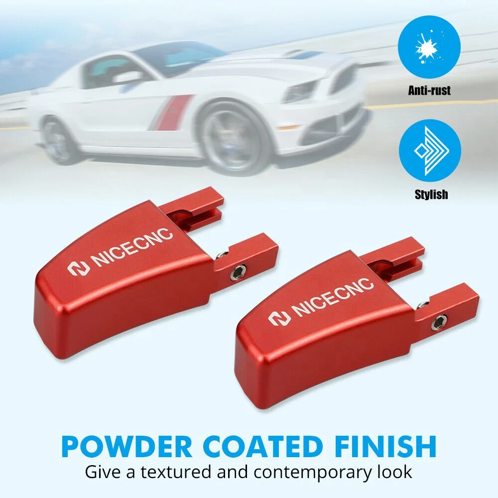 NiceCNC Aluminum Pair Seat Release Lever Kits For Ford Mustang 2005 2006 2007 2008-2014 #5R3Z-6362762-AAC