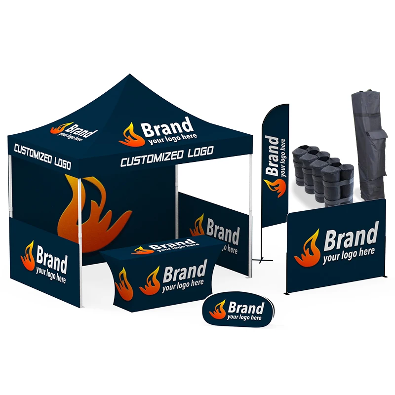 10x10 Strong outdoor advertising custom printing 3*3  pop up event folding aluminium Trade show Garden Pavilion Gazebo Tents