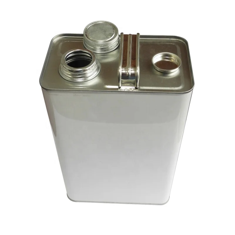 China Factory 4L F Style Tin Can with Screw Top and Iron Seal