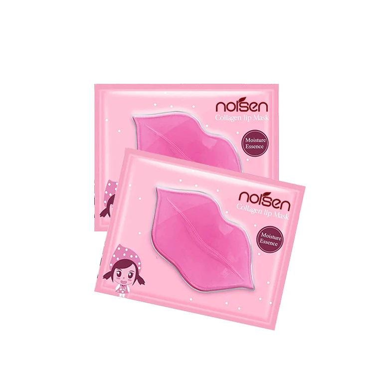 Collagen Crystal Pink Lip Care Gel Pads Treatment Moisturizing Anti-Wrinkle Anti-Aging Firm Hydrate Lips Remove Dead Skin