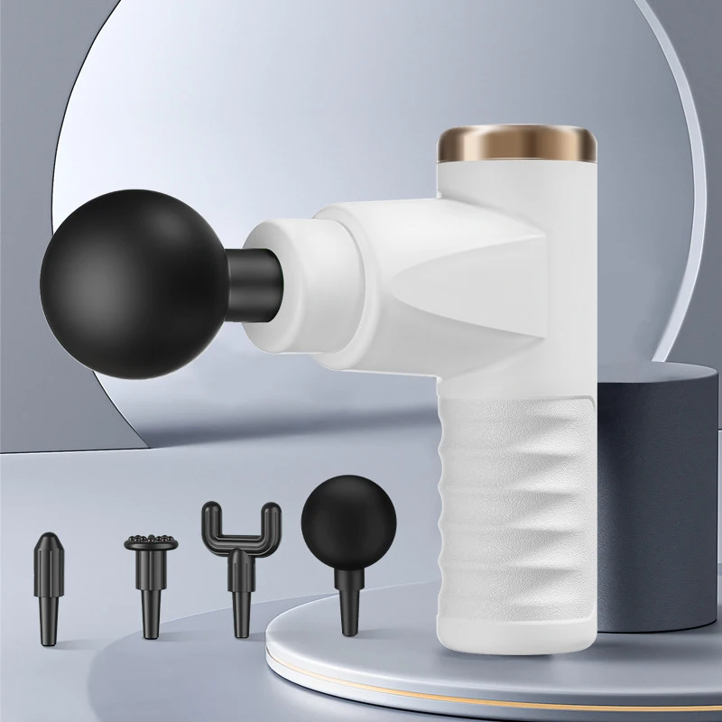 2024 Smart Wireless Portable 4 Head Mini Massage Gun Muscle Health Care Multifunctional Gun Massage