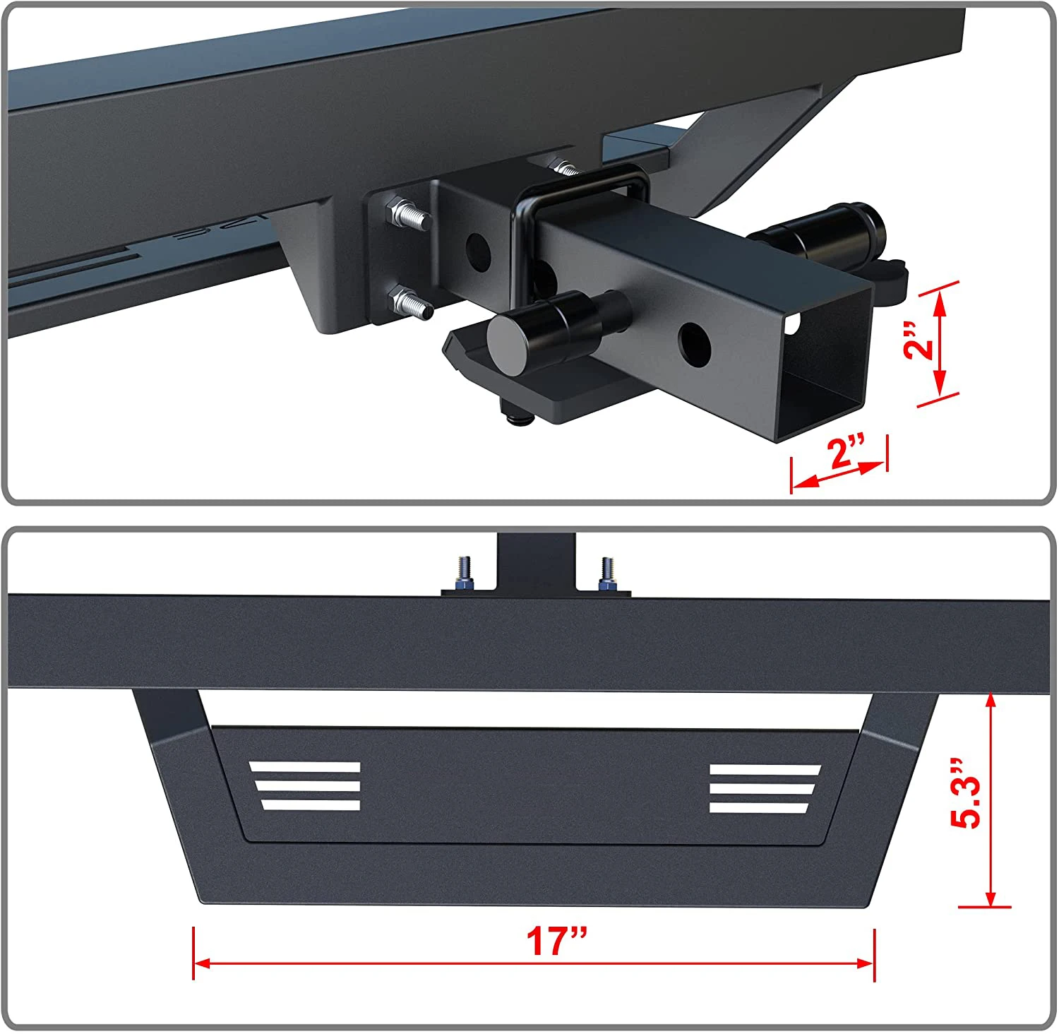 Protect Rear Bumper Bar Hitch Step Fit for Vehicles Car Door Hitch Step Rear Tailgate Hitch for Truck Car SUV
