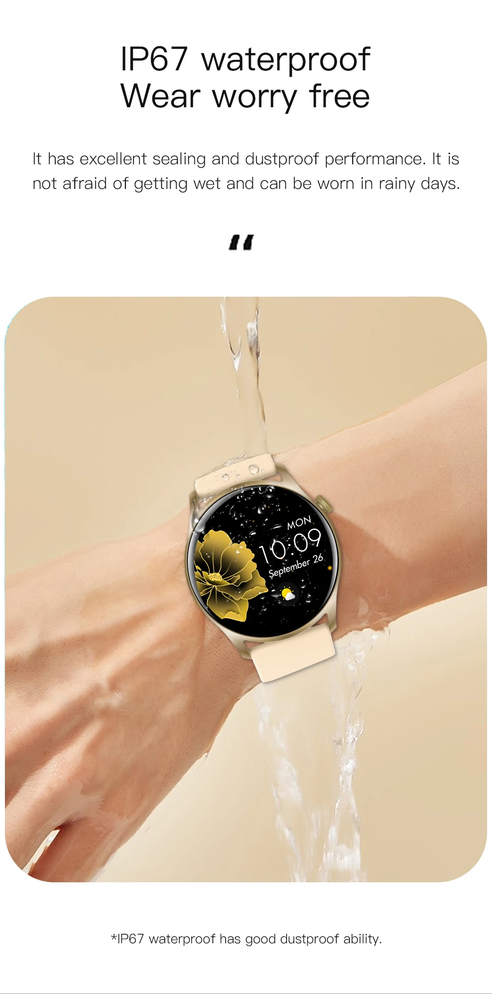 KC08 Smart Watch Women Full Touch Screen Fitness Tracker IP67 Waterproof BT Smartwatch Men Wearable Devices smart electronics