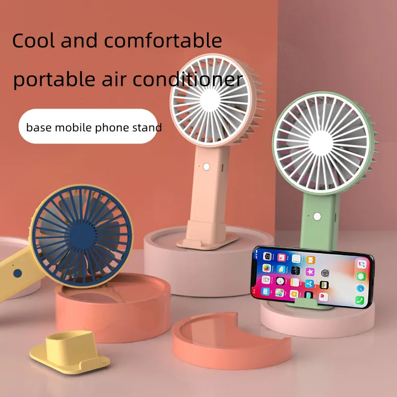 Rechargeable Portable fan USB Desk Powered Small Fan Mini Charging Table Handheld Fan with Base