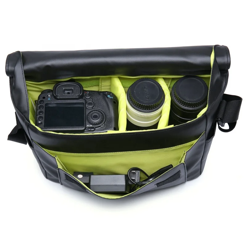 Sunmi Waterproof Leather Black Outdoor Single Shoulder Crossbody  Professional Camera Bag Anti Theft Medical Video Bag