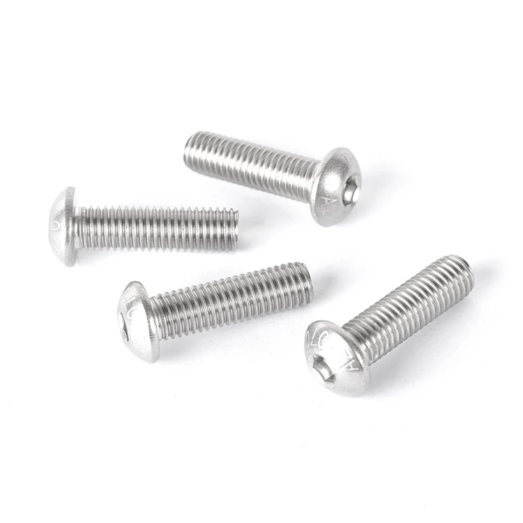 Promotion Sale ISO7380 Stainless Steel 304 Hexagon Socket Screw Button Head Zinc Plated Hex Socket Bolt