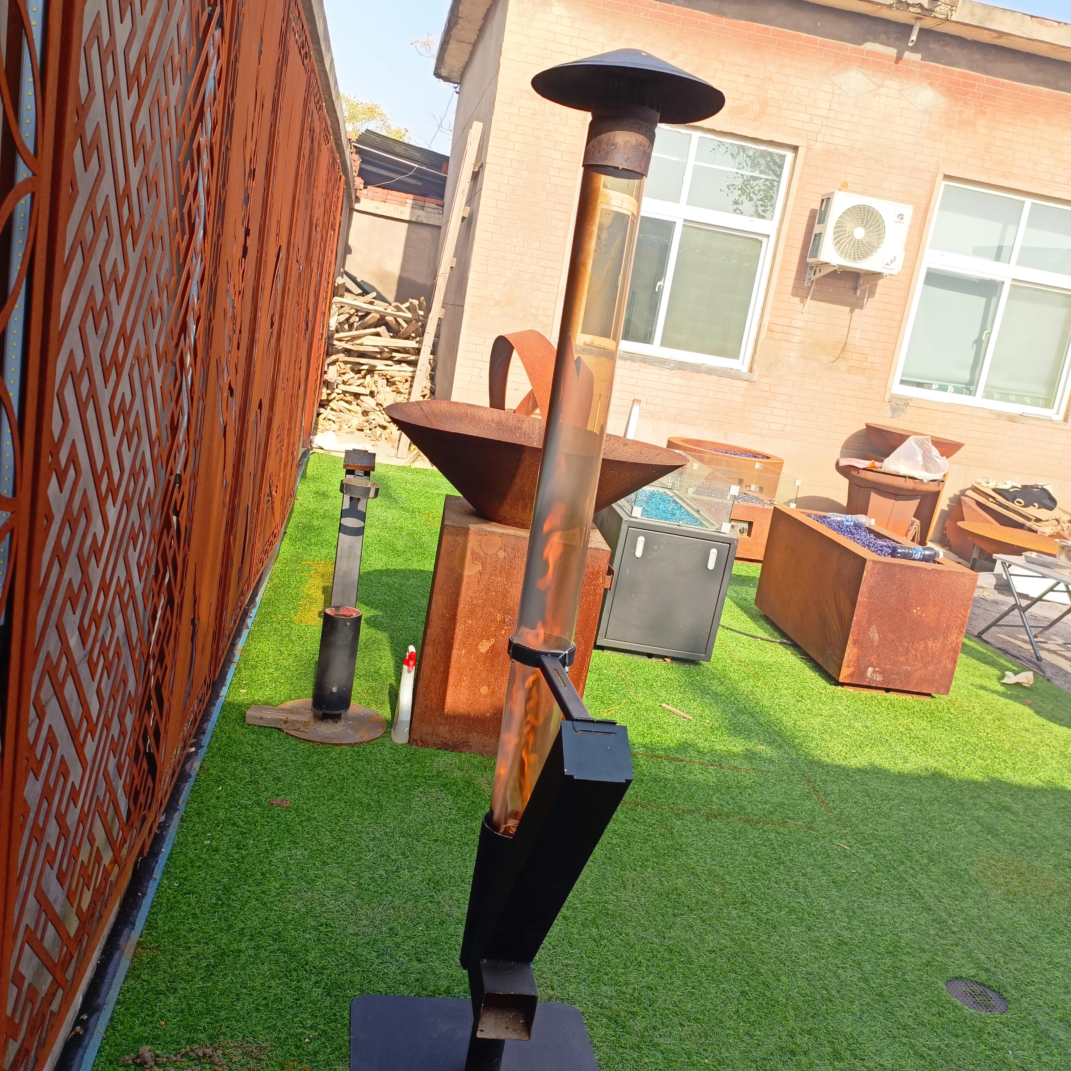 High Quality Outdoor Biomass Pellet Heating Stove Patio Heaters