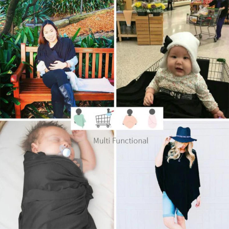 Multifunctional maternity blouse anti-glare nursing towel wrapping baby stroller cover