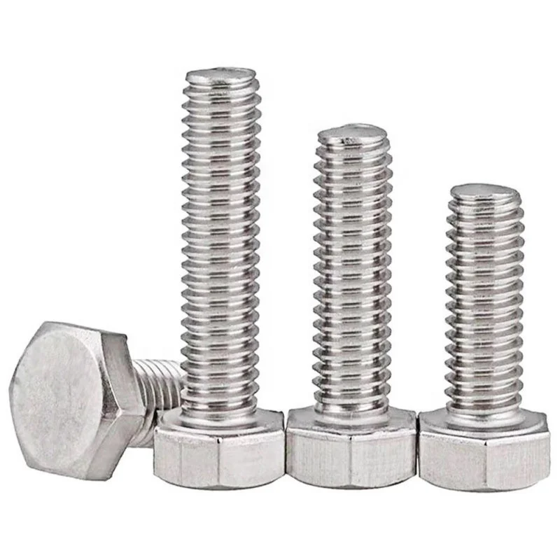 High Quality Fastener Hardware Grade 8.8 Stainless Steel Carbon Steel DIN931 DIN933 Hex Head Nut and Bolt