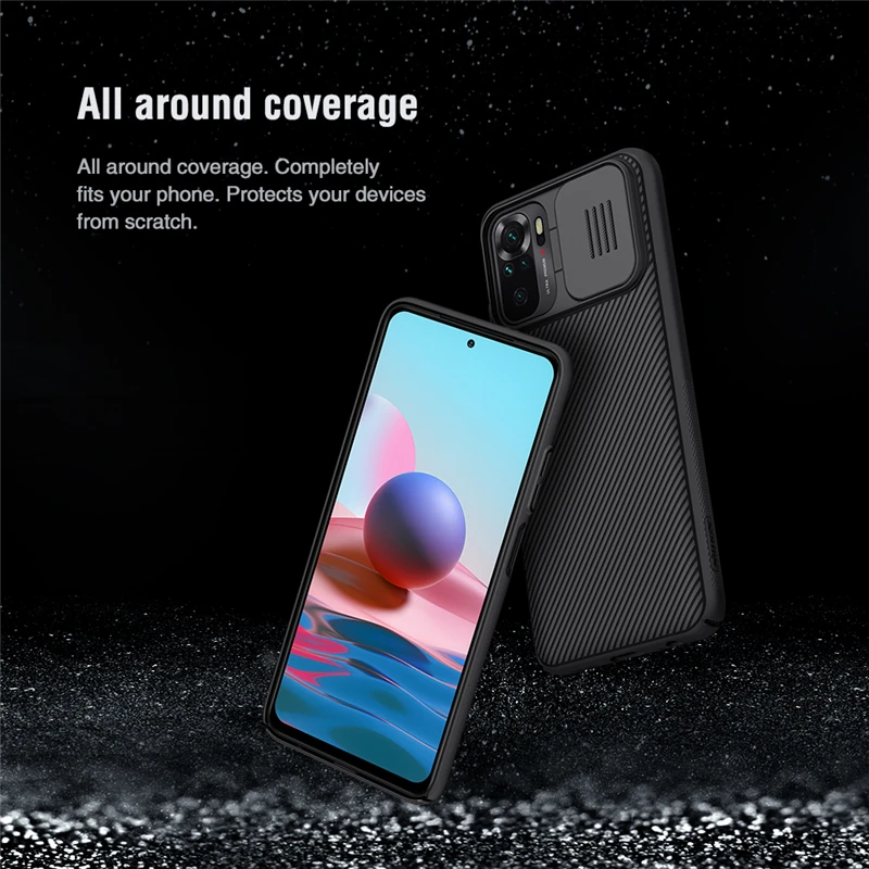  Чехол Nillkin для Redmi Note 10 защитный чехол Camshield чехол-накладка защиты объектива Жесткий Xiaomi Note10 4G 5G