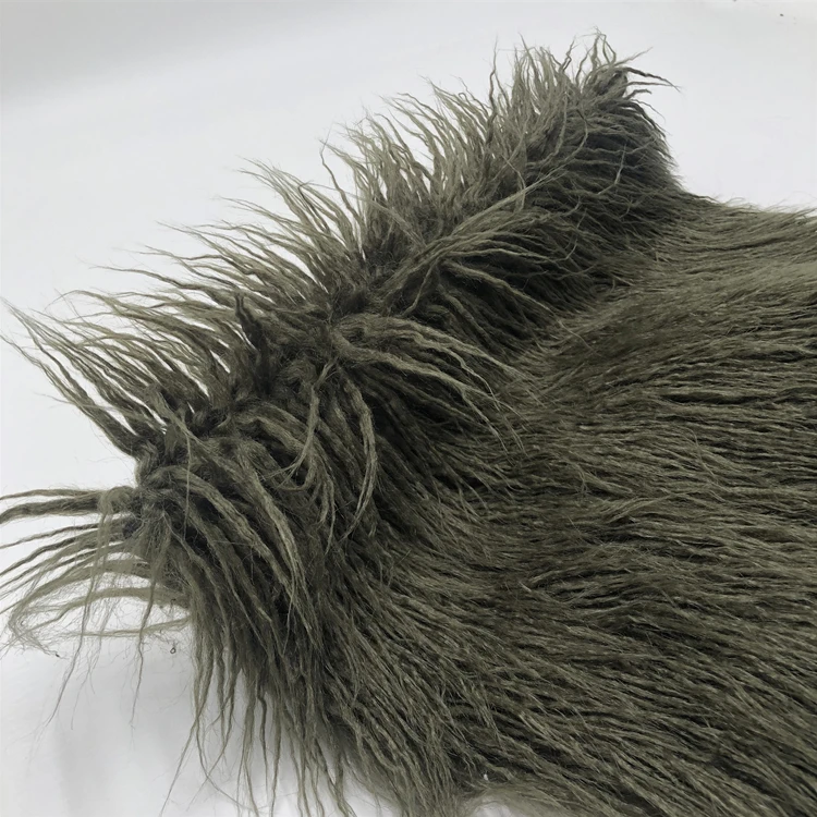 Длинный ворс из монгольской искусственной шерсти, ткань из овечьей кожи, искусственный мех для подушки, одеяла, пальто