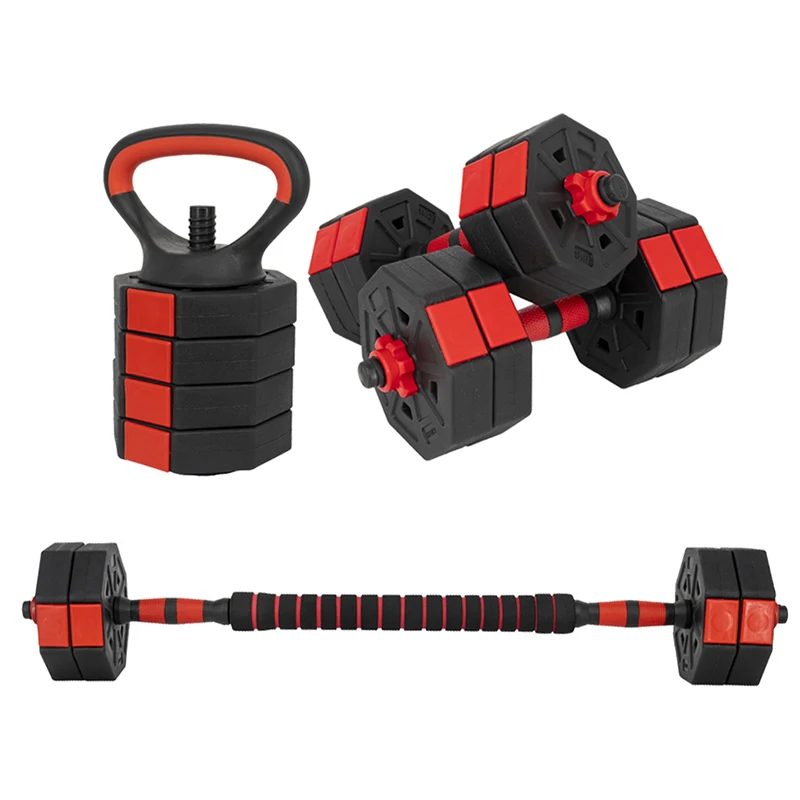 Gym Equipment Weight Lifting Training Kettlebell Bar Sand Cement Filled Adjustable Dumbbell Set