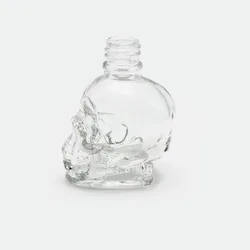 Wholesale 25ml Clear Skin Care Cosmetic Glass Bottle Skull Head Dropper Essential Oil Glass Bottles