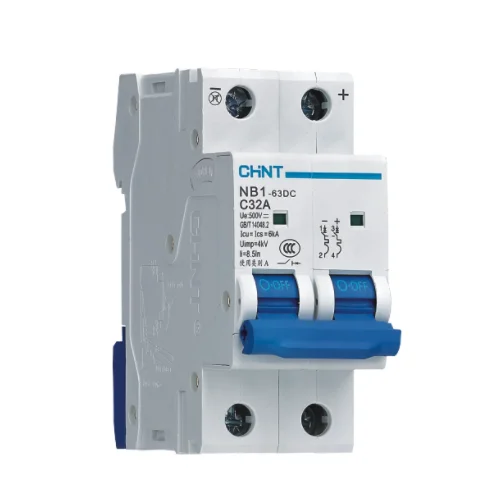CHINT original DC Miniature Circuit Breaker NB1-63DC DC MCB 1-63A 1P 2P 4P