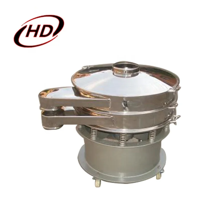 Electric 380V 50HZ Stainless Steel 304 One Layer Rotary Vibrating Screen Sieve for Spirulina Powder