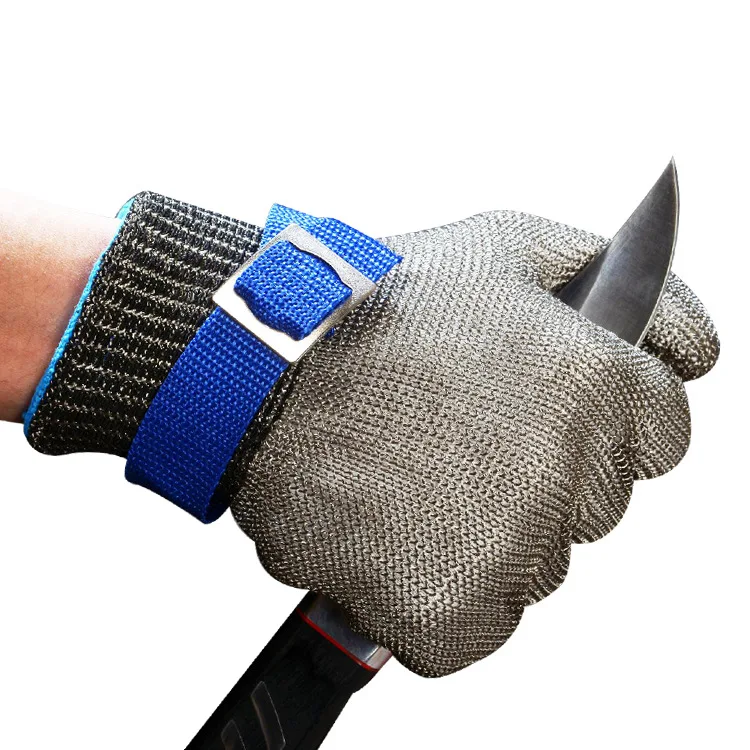 
Level 9 Stainless Steel Wire Gloves Metal Mesh Cut Resistant Gloves Work Safety Gloves 