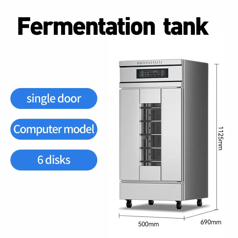 16 Trays Single Door Kitchen Restaurant Equipment Fermentation Tank Stainless Steel Toast Baking Retarder Bread Proofer