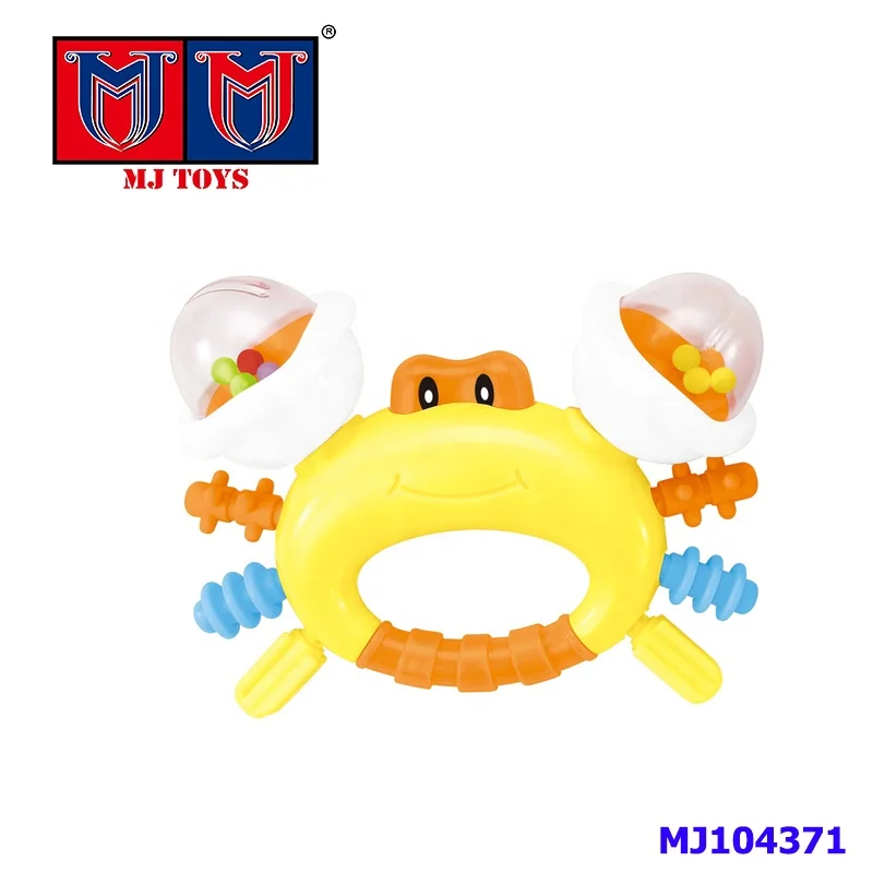 
Wholesale super cute non-toxic safety baby rattle toy teether for 6m+ 