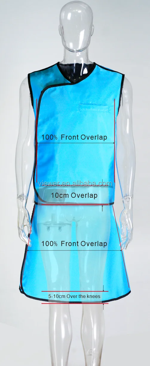 0,5 mmPb $0,35 mmPb медицинский рентгеновский защитный фартук без свинца для пациента с CT